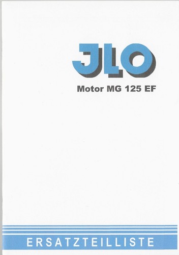 Ersatzteileliste jlo motor - ersatzteileliste, mg