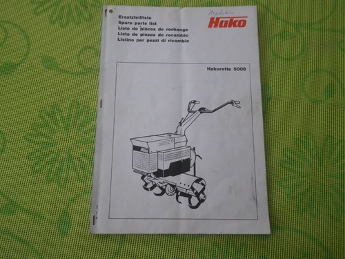 Ersatzteilliste hakorette 5008 - hakorette,