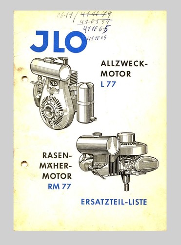 Ilo zweitaktmotor rm - 77 ,